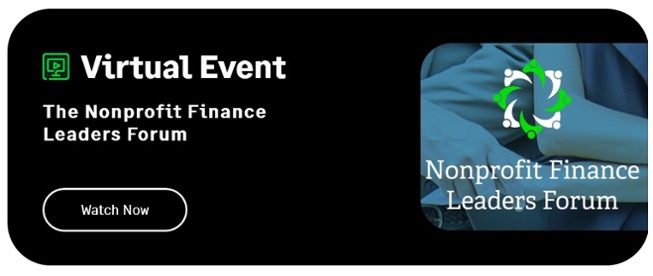 Nonprofit Finance Leaders Forum Banner